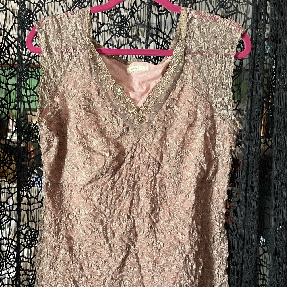 Merona Lace & Sequin Blouse